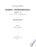 Inventaire-sommaire des Archives départementales antérieures à 1790: Nos. 1 à 2271