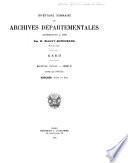Inventaire sommaire des Archives départementales antérieures à 1790: Notaires
