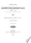 Inventaire sommaire des Archives départementales antérieures à 1790, Orne: Nos 1921-3351: Prieurés d'hommes