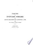 Inventaire sommaire des Archives départementales antérieures à 1790: ptie. nos. 3994 à 4901