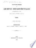 Inventaire sommaire des Archives départementales antérieures à 1790, Tarn: Archives civiles, série C, nos. 425-851, série D, série E, nos. 1-687