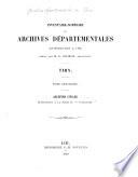 Inventaire sommaire des Archives départementales antérieures à 1790, Tarn: Archives civiles, supplément a la série E, communes