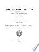 Inventaire-sommaire des Archives départementales antérieures à 1790, Tarn-et-Garonne