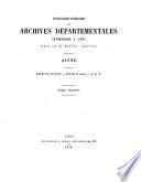 Inventaire-sommaire des Archives départementales antérieures à 1790, Tarn-et-Garonne