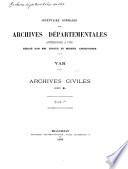 Inventaire sommaire des Archives départementales antérieures à 1790, Var