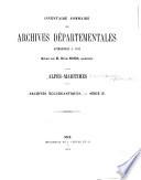 Inventaire sommaire des archives départementales antérieures à 1792