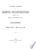 Inventaire sommaire des Archives départementales antérieures à 1792
