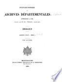 Inventaire sommaire des Archives départementales: Art. 1 à 2432