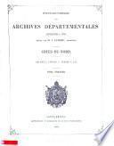 Inventaire-sommaire des archives départementales. Côtes-du-Nord, par J. Lamare [and others].