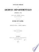 Inventaire - sommaire des archives départementales. Eure-et-Loir, par L. Merlet [and others].