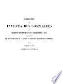 Inventaire-sommaire des archives départementales. Gard, par m. de Lamothe [and] (E. Bligny-Bondurand).