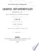 Inventaire-sommaire des archives départementales ...