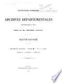 Inventaire sommaire des archives départementales ...
