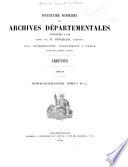 Inventaire sommaire des archives départementales ...