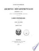 Inventaire-sommaire des archives départementales ...
