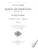 Inventaire-sommaire des archives départementales ...