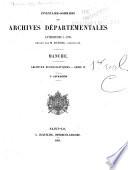 Inventaire-sommaire des archives départementales ... Manche ...
