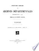 Inventaire sommaire des Archives départementales postérieures à 1790