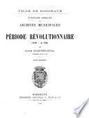Inventaire-sommaire des archives municipales