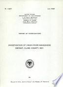 Investigation of Virgin River Manganese Deposit, Clark County, Nev