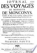 Iournal des voyages de Monsieur de Monconys... Publié par le Sieur de Liergues son Fils (éd. par le P. Bertet)...
