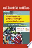 ITEP, dispositif d'avenir. Difficultés psychologiques / Troubles psychiques ?