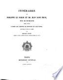 Itinéraires de Philippe le Hardi et de Jean Sans Peur