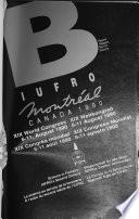 IUFRO, Montrèal, Canada, 1990