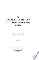 IV Coloquio de Historia Canario-Americana (1980)