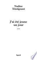 J'ai été jeune un jour