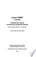 Jacques Cambry, 1749-1807