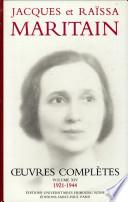 Jacques et Raïssa Maritain. 14