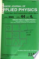 Japanese Journal of Applied Physics