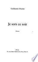 Je sors ce soir