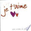 Je t'aime
