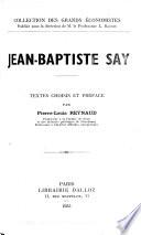 Jean-Baptiste Say