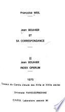 Jean Bouhier et sa correspondance
