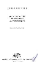 Jean Cavaillès Philosophie mathématique