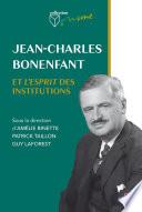 Jean-Charles Bonenfant et l’esprit des institutions