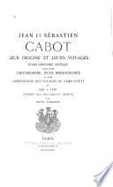 Jean et Sébastien Cabot, leur origine et leurs voyages