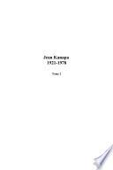JEAN KANAPA 1921-1978