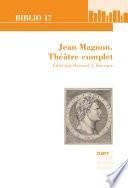 Jean Magnon. Théâtre complet