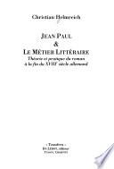 Jean-Paul & le métier littéraire
