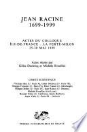 Jean Racine 1699-1999