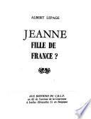Jeanne, fille de France?