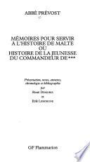 Jeunesse du commandeur