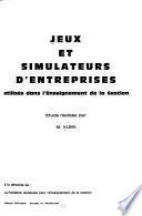 Jeux et simulateurs d'entreprises utilisés dans l'enseignement de la gestion