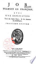Job, traduit en françois par Isaac Lemaistre de Sacy