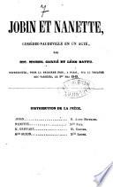 Jobin et Nanette, comedie vaudeville en 1 acte, par --- et Leon Battu