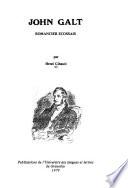 John Galt, romancier écossais